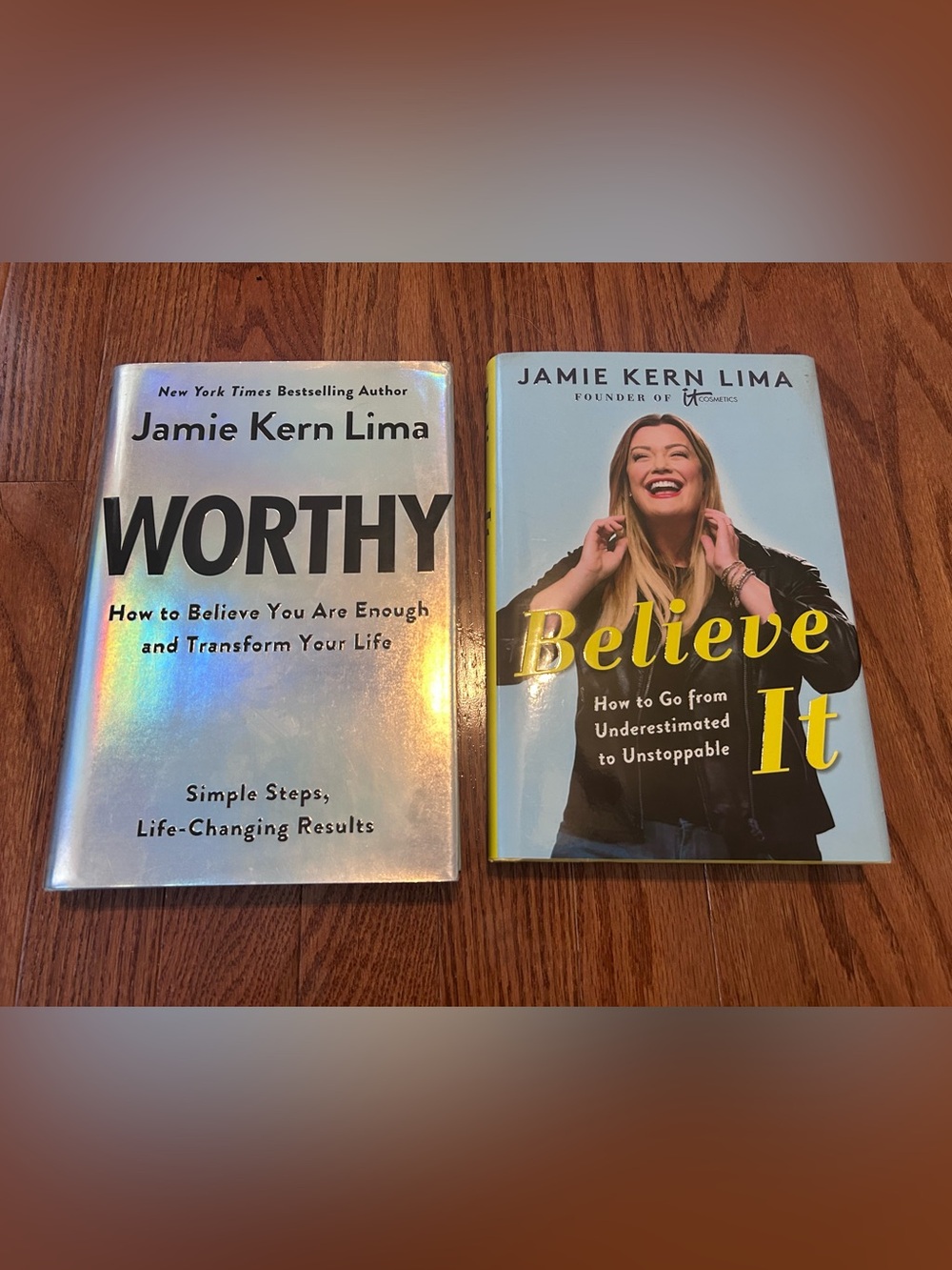 Jamie Kern Lima "Believe" & Worthy” Hardcover Books
